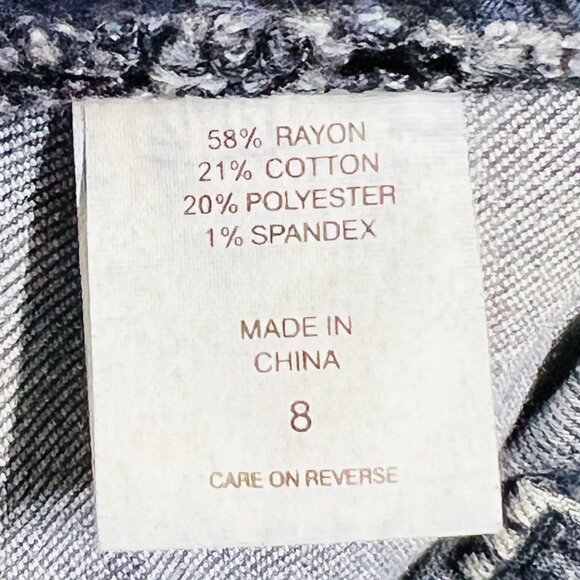 Soho New York & Co. Womens Skinny Blue Denim Jeans Size 8 Zipper Pockets Stretch - Picture 6 of 10